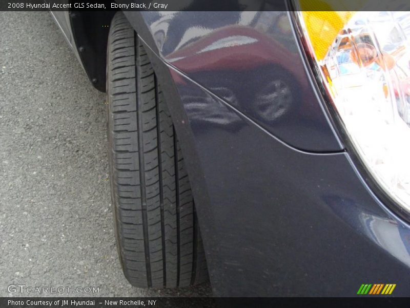 Ebony Black / Gray 2008 Hyundai Accent GLS Sedan