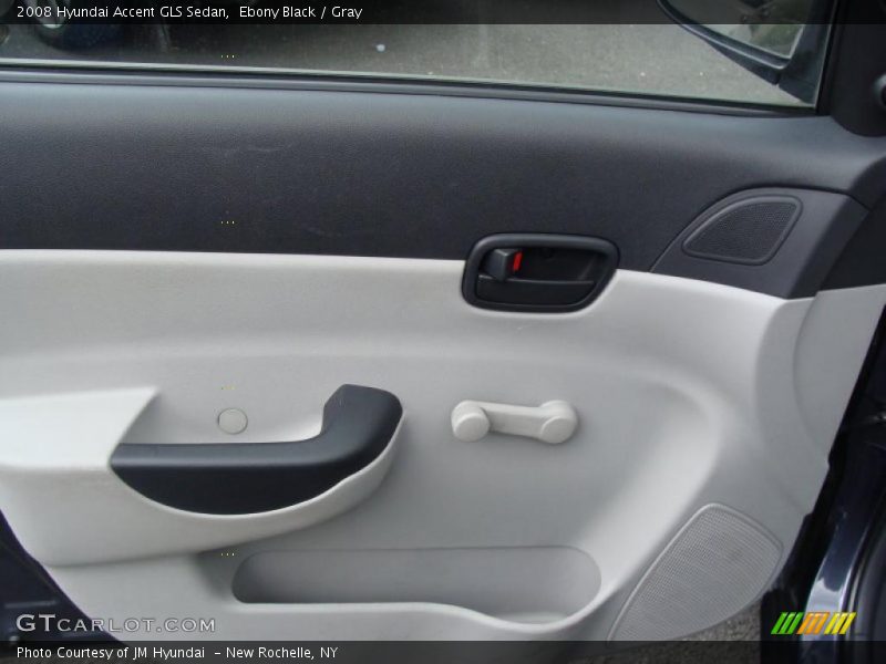 Ebony Black / Gray 2008 Hyundai Accent GLS Sedan