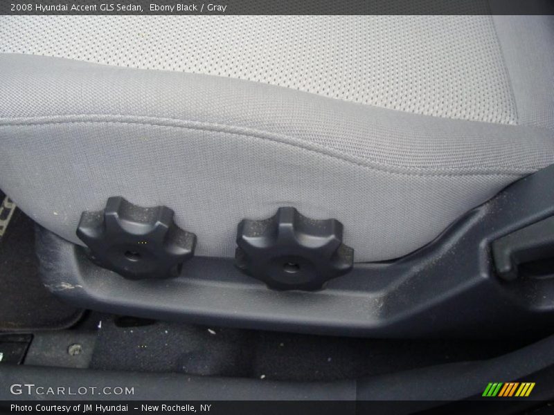 Ebony Black / Gray 2008 Hyundai Accent GLS Sedan