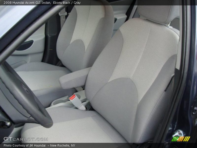 Ebony Black / Gray 2008 Hyundai Accent GLS Sedan