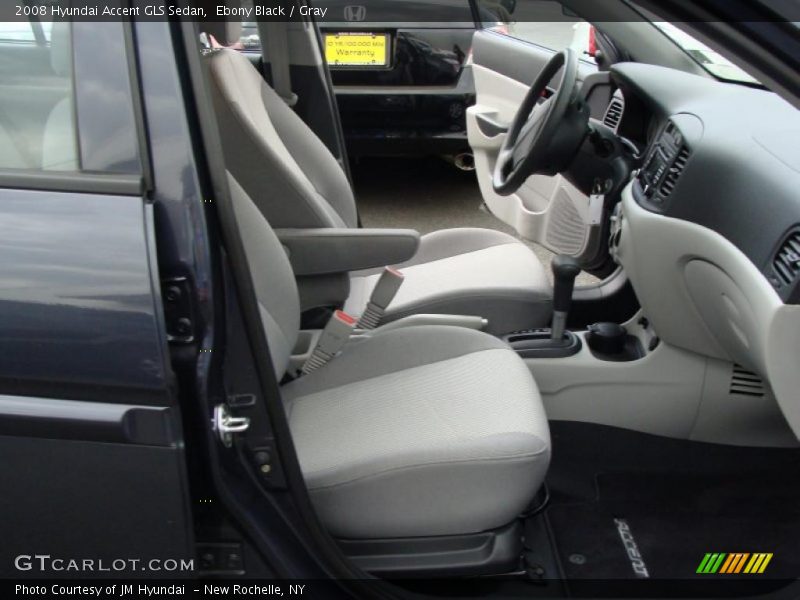 Ebony Black / Gray 2008 Hyundai Accent GLS Sedan