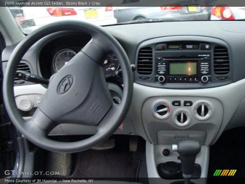 Ebony Black / Gray 2008 Hyundai Accent GLS Sedan