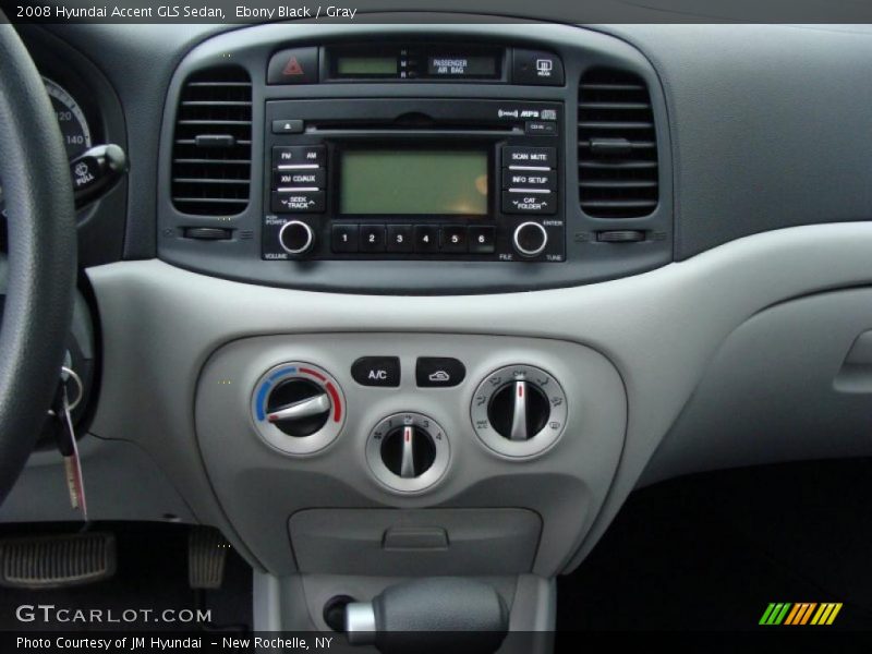 Ebony Black / Gray 2008 Hyundai Accent GLS Sedan
