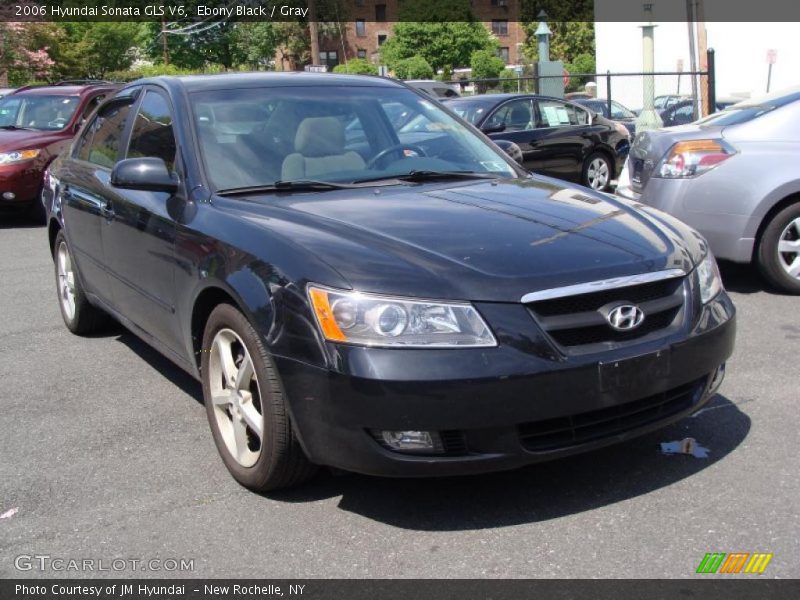 Ebony Black / Gray 2006 Hyundai Sonata GLS V6