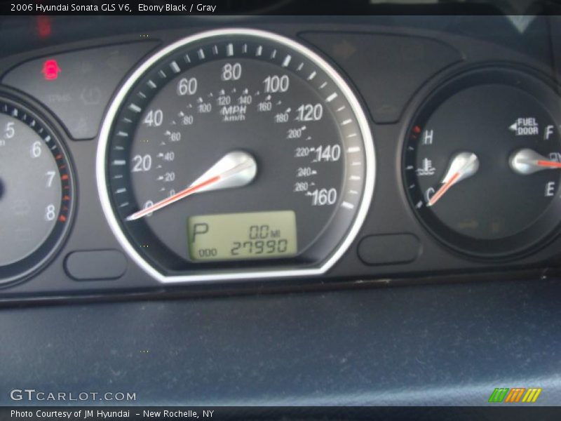 Ebony Black / Gray 2006 Hyundai Sonata GLS V6