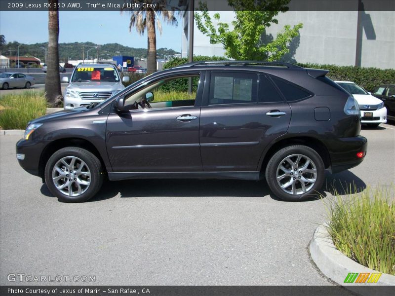 Truffle Mica / Light Gray 2009 Lexus RX 350 AWD