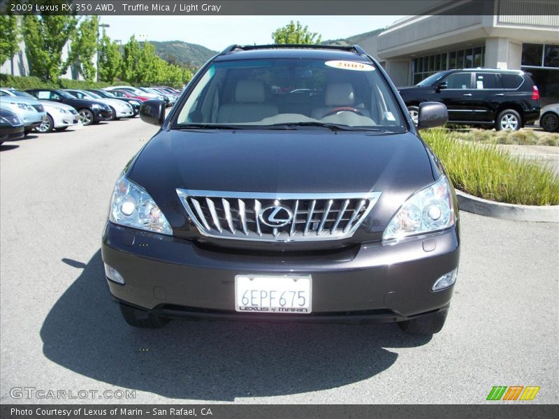 Truffle Mica / Light Gray 2009 Lexus RX 350 AWD
