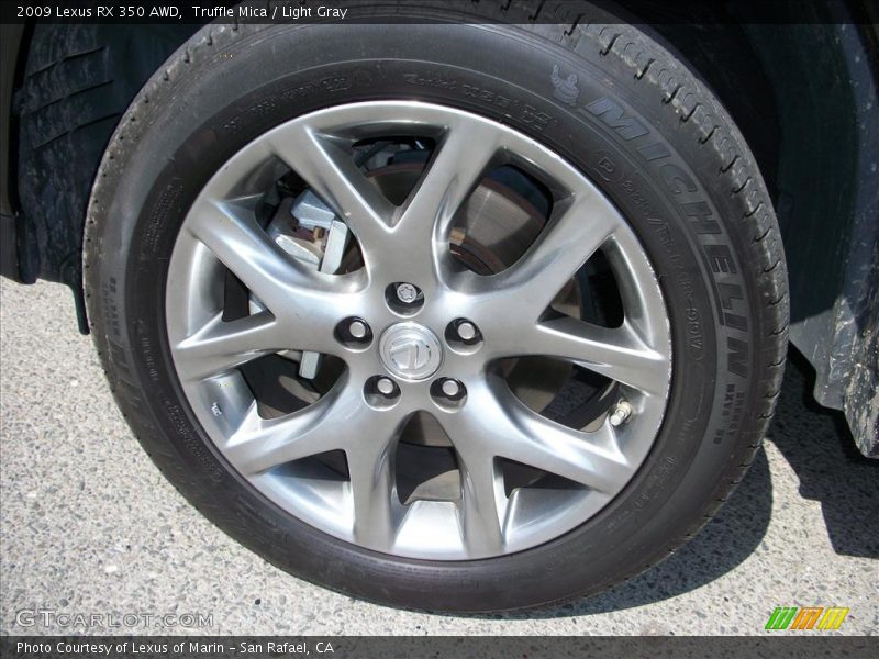 Truffle Mica / Light Gray 2009 Lexus RX 350 AWD