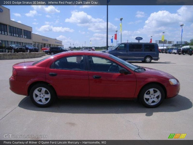 Inferno Red Pearl / Dark Slate Gray 2003 Dodge Stratus SE Sedan