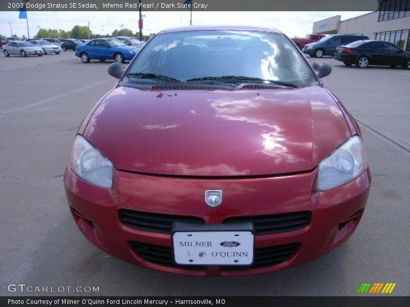 Inferno Red Pearl / Dark Slate Gray 2003 Dodge Stratus SE Sedan