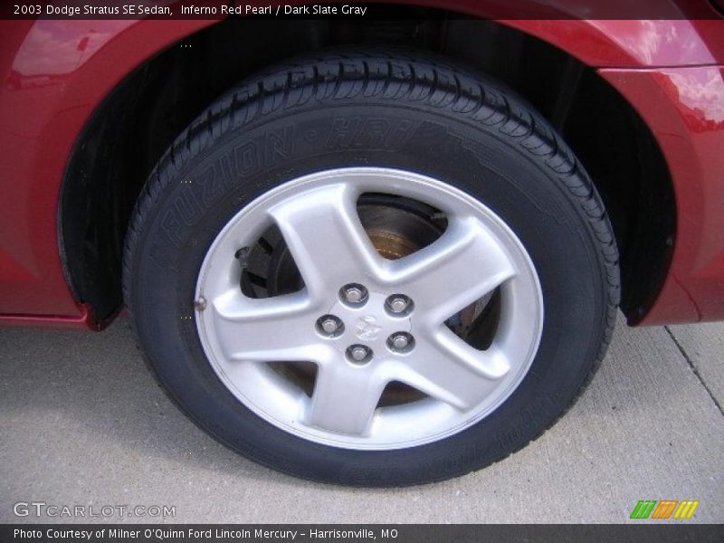 Inferno Red Pearl / Dark Slate Gray 2003 Dodge Stratus SE Sedan