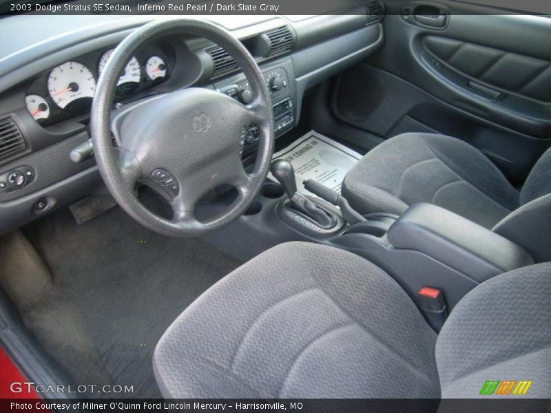 Inferno Red Pearl / Dark Slate Gray 2003 Dodge Stratus SE Sedan