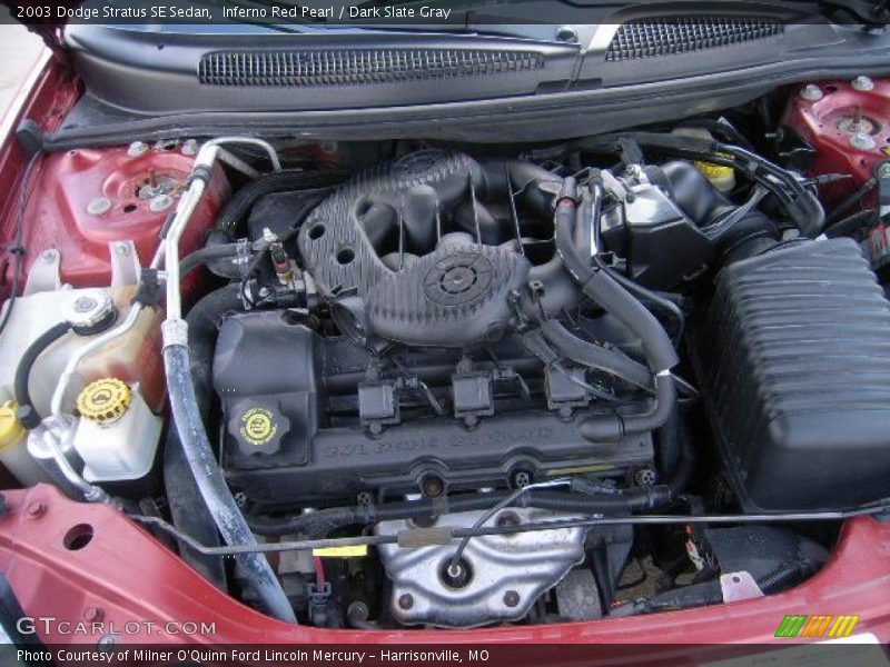 Inferno Red Pearl / Dark Slate Gray 2003 Dodge Stratus SE Sedan