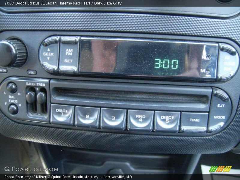 Inferno Red Pearl / Dark Slate Gray 2003 Dodge Stratus SE Sedan