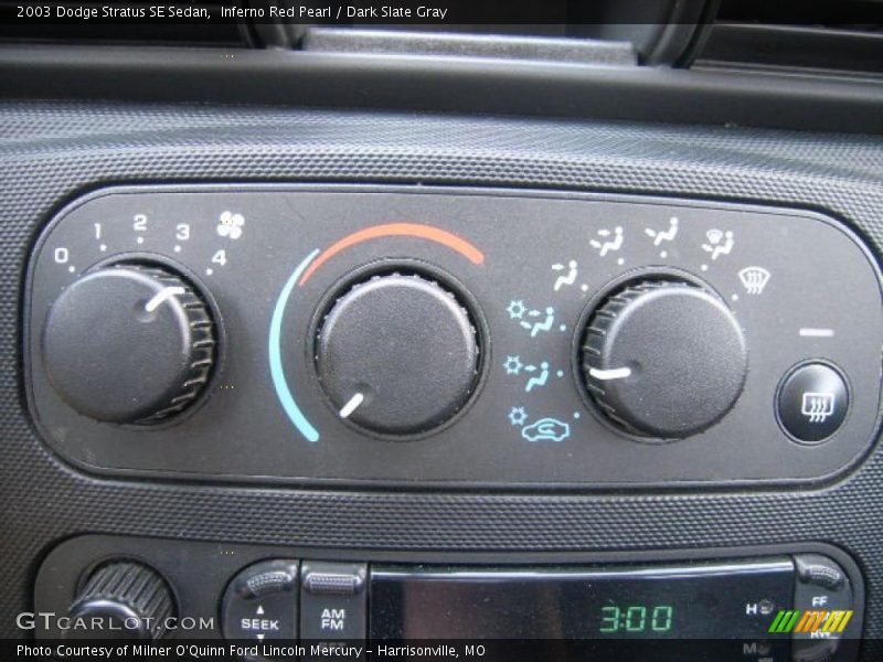 Inferno Red Pearl / Dark Slate Gray 2003 Dodge Stratus SE Sedan