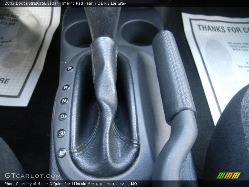 Inferno Red Pearl / Dark Slate Gray 2003 Dodge Stratus SE Sedan