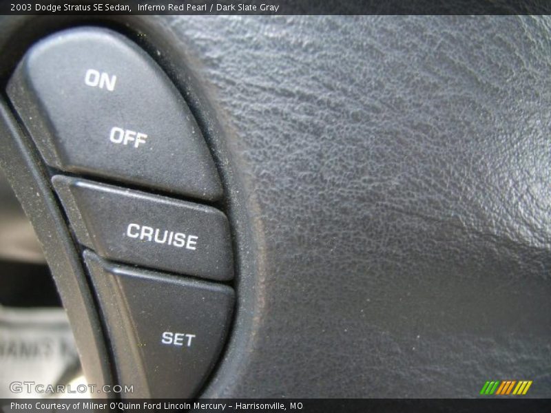 Inferno Red Pearl / Dark Slate Gray 2003 Dodge Stratus SE Sedan