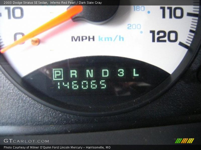 Inferno Red Pearl / Dark Slate Gray 2003 Dodge Stratus SE Sedan