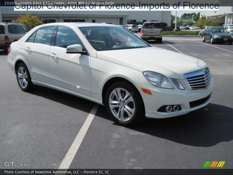 Arctic White / Almond Beige 2010 Mercedes-Benz E 350 Sedan