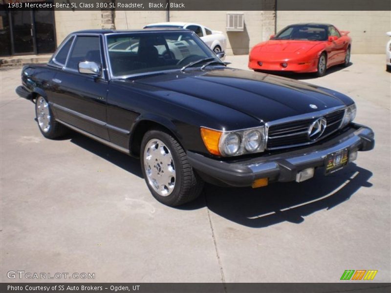 Black / Black 1983 Mercedes-Benz SL Class 380 SL Roadster