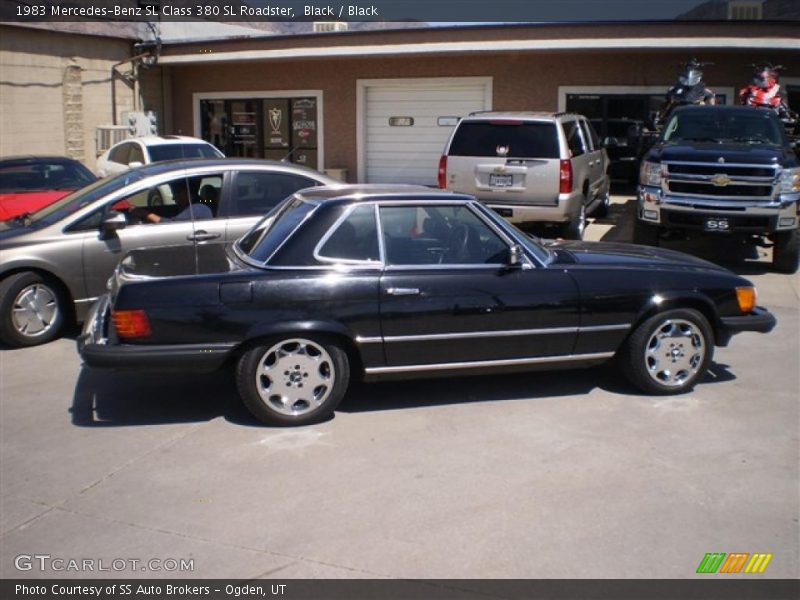 Black / Black 1983 Mercedes-Benz SL Class 380 SL Roadster