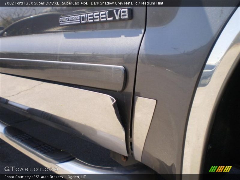 Dark Shadow Grey Metallic / Medium Flint 2002 Ford F350 Super Duty XLT SuperCab 4x4