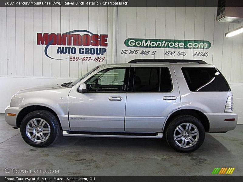 Silver Birch Metallic / Charcoal Black 2007 Mercury Mountaineer AWD