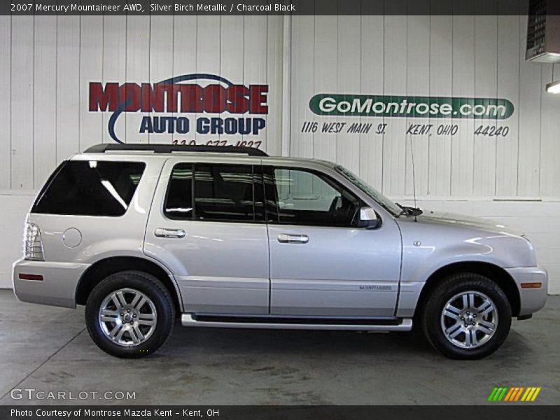 Silver Birch Metallic / Charcoal Black 2007 Mercury Mountaineer AWD