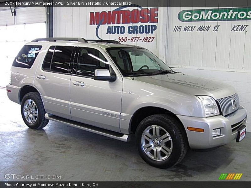 Silver Birch Metallic / Charcoal Black 2007 Mercury Mountaineer AWD