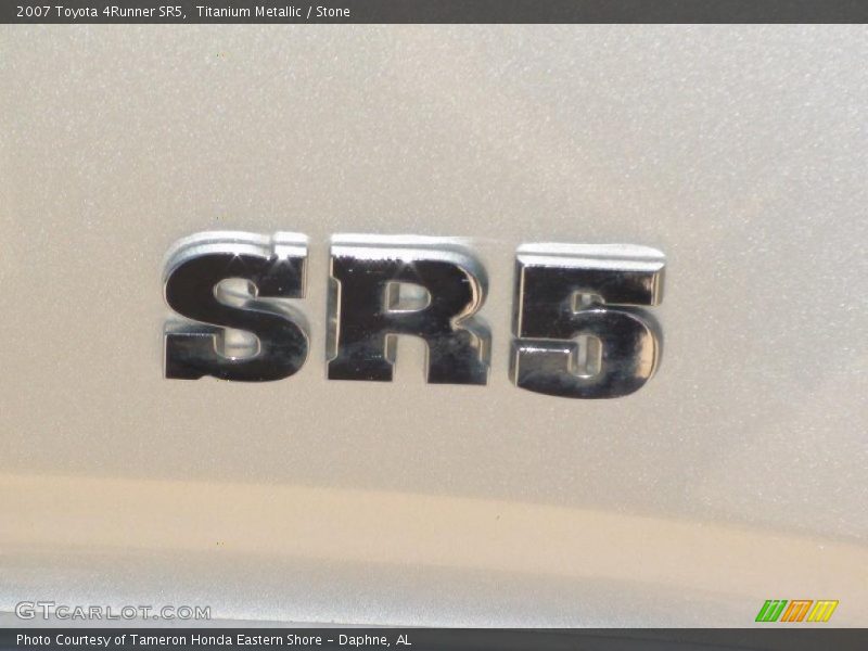 Titanium Metallic / Stone 2007 Toyota 4Runner SR5