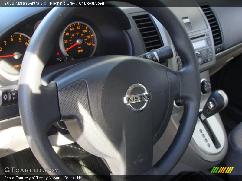 Magnetic Gray / Charcoal/Steel 2008 Nissan Sentra 2.0