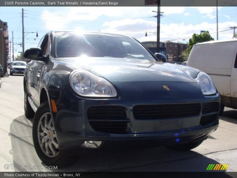 Dark Teal Metallic / Havanna/Sand Beige 2005 Porsche Cayenne