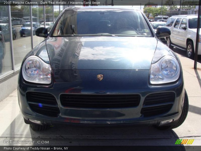Dark Teal Metallic / Havanna/Sand Beige 2005 Porsche Cayenne