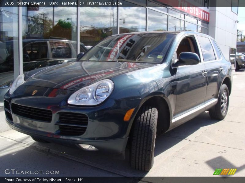 Dark Teal Metallic / Havanna/Sand Beige 2005 Porsche Cayenne