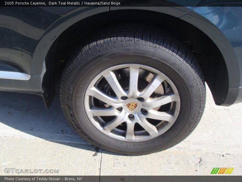 Dark Teal Metallic / Havanna/Sand Beige 2005 Porsche Cayenne