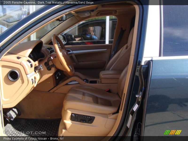 Dark Teal Metallic / Havanna/Sand Beige 2005 Porsche Cayenne