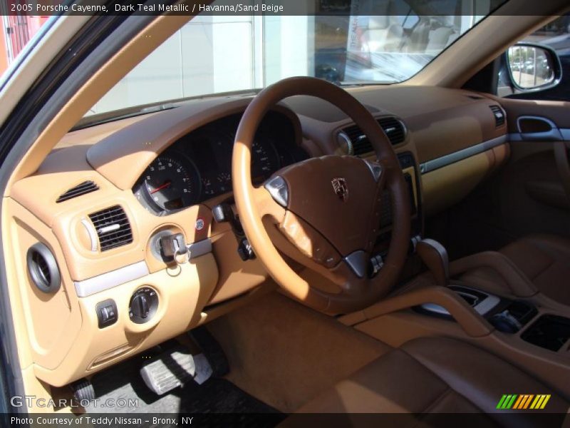 Dark Teal Metallic / Havanna/Sand Beige 2005 Porsche Cayenne