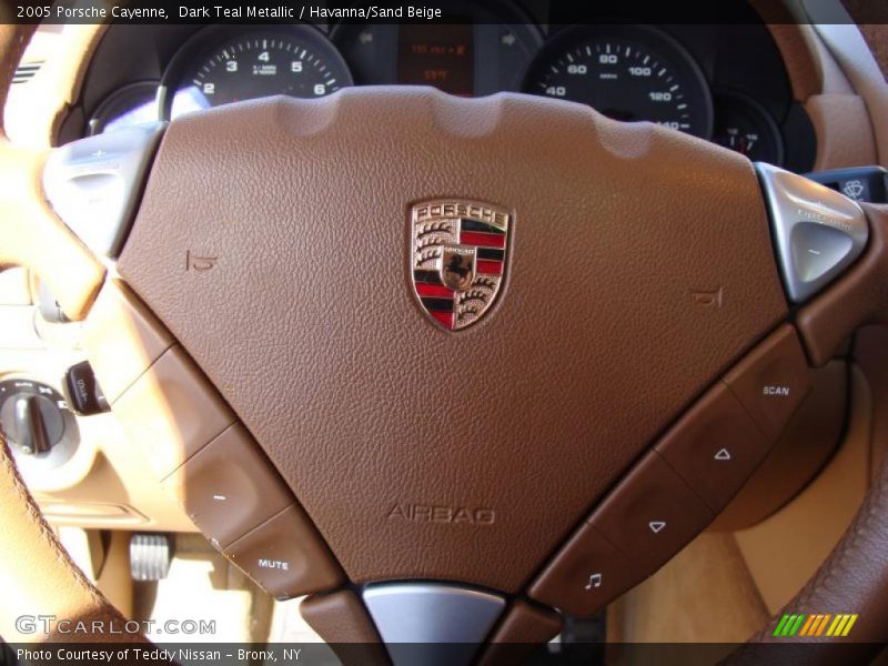 Dark Teal Metallic / Havanna/Sand Beige 2005 Porsche Cayenne