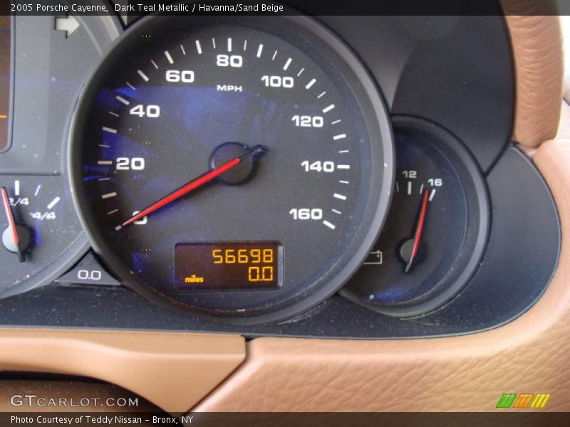 Dark Teal Metallic / Havanna/Sand Beige 2005 Porsche Cayenne