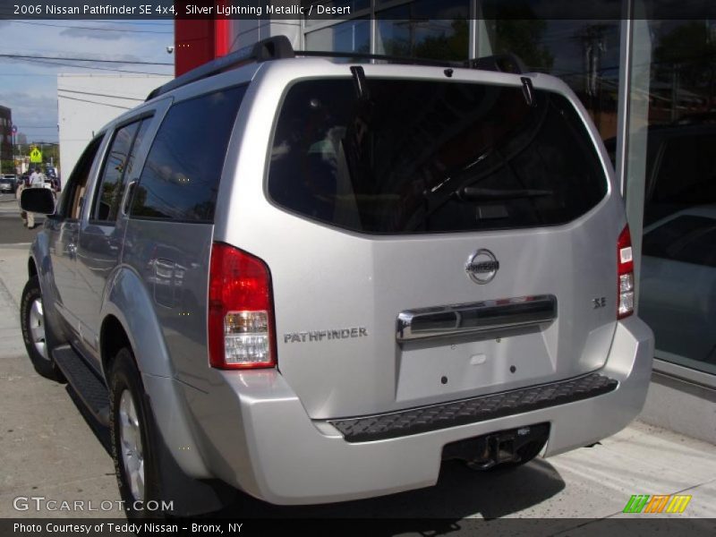 Silver Lightning Metallic / Desert 2006 Nissan Pathfinder SE 4x4