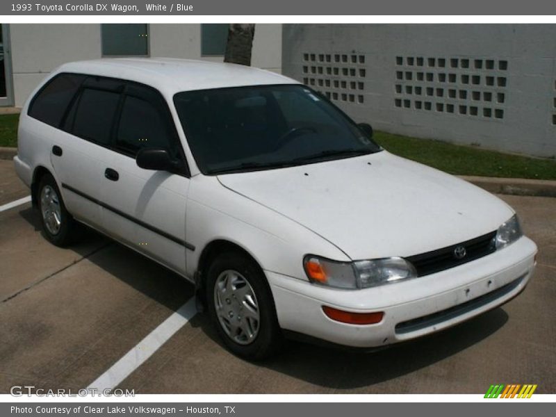 White / Blue 1993 Toyota Corolla DX Wagon