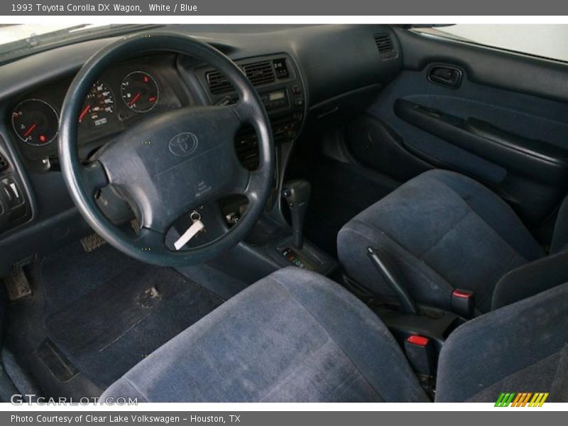 White / Blue 1993 Toyota Corolla DX Wagon