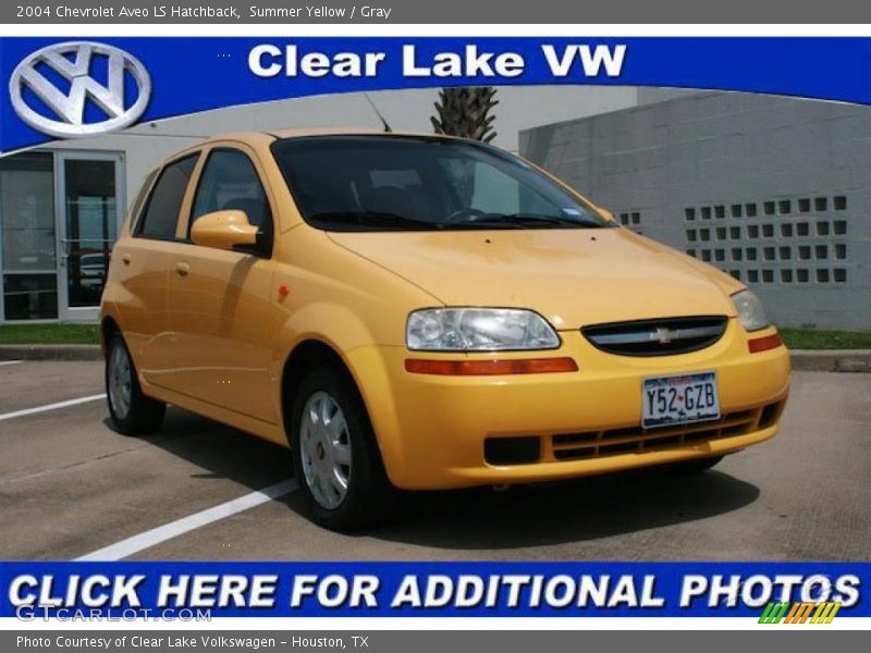 Summer Yellow / Gray 2004 Chevrolet Aveo LS Hatchback