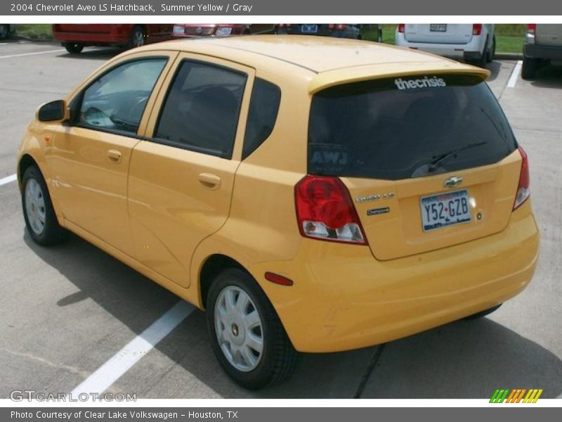 Summer Yellow / Gray 2004 Chevrolet Aveo LS Hatchback