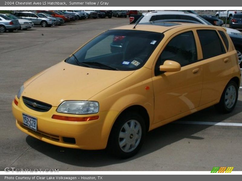 Summer Yellow / Gray 2004 Chevrolet Aveo LS Hatchback