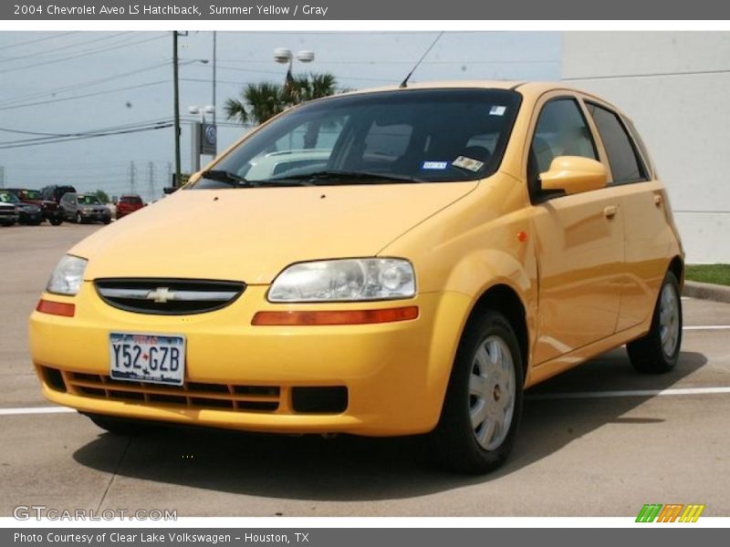 Summer Yellow / Gray 2004 Chevrolet Aveo LS Hatchback