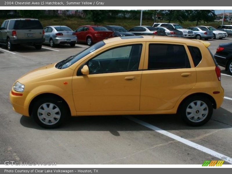 Summer Yellow / Gray 2004 Chevrolet Aveo LS Hatchback