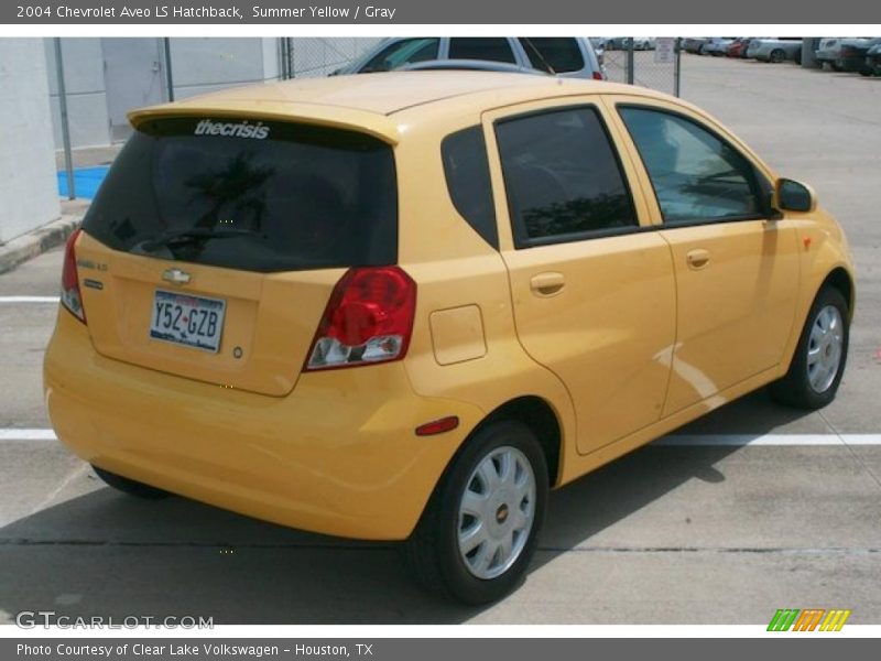 Summer Yellow / Gray 2004 Chevrolet Aveo LS Hatchback