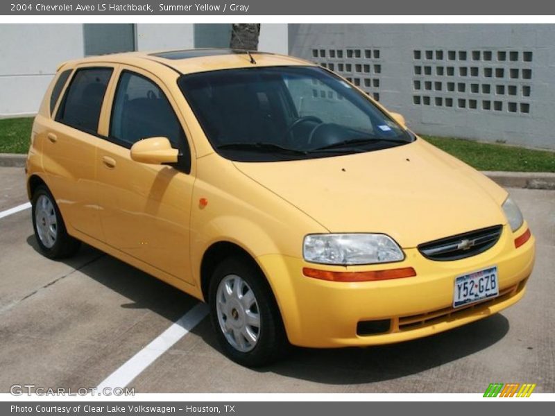 Summer Yellow / Gray 2004 Chevrolet Aveo LS Hatchback