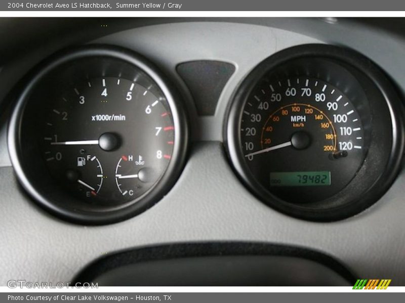 Summer Yellow / Gray 2004 Chevrolet Aveo LS Hatchback